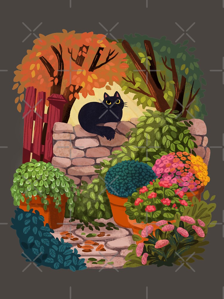 Cat in the Garden by michelledraws