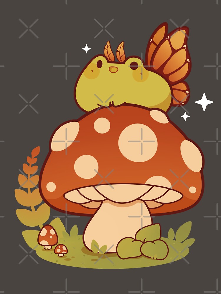 Fairy frog on a mushroom by Rihnlin