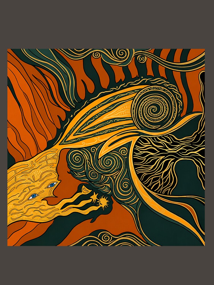 Esoteric Cosmic Goddess and Sacred Tree by SOULFRAME Studio