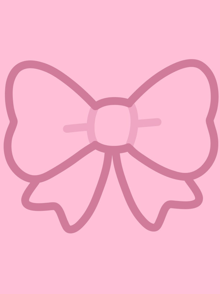 Cute Coquette Pink Bow Minimalist Ribbon Aesthetic by ranivibes008