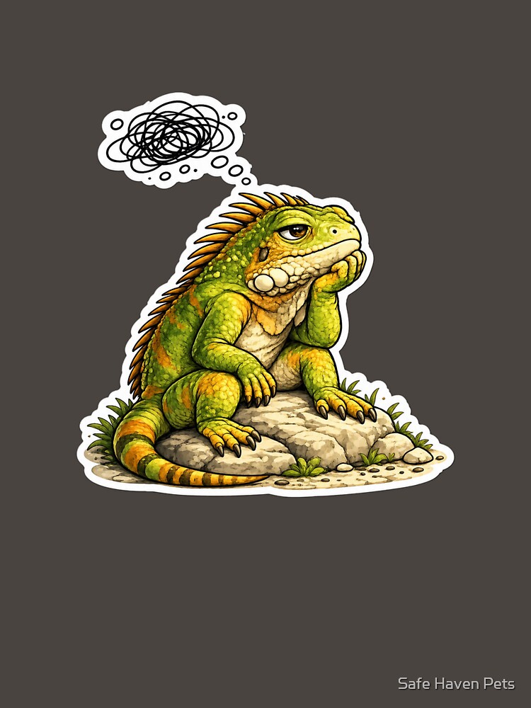 Professional Overthinker Iguana by Safe Haven Pets
