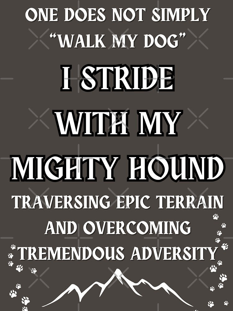 funny dog walking design by Alyn8