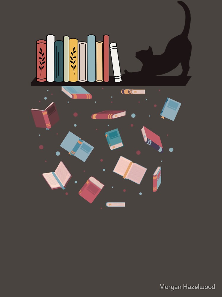 Cat on bookshelf by Writerly Musings