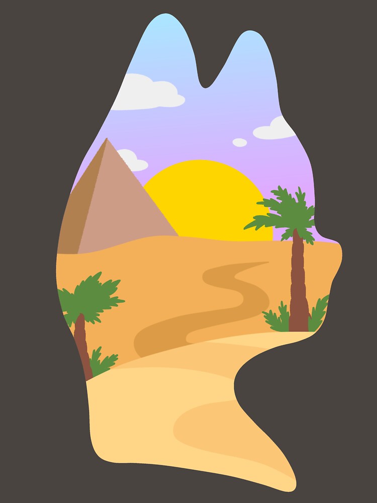 Desert in a Cat Silhouette by CamdenAKAIce
