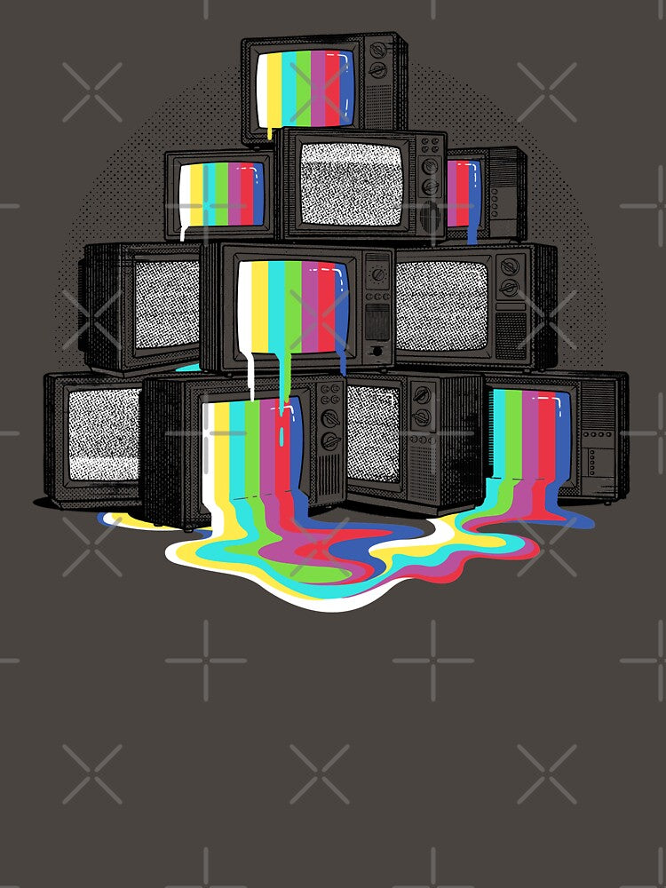 Retro Dripping Technicolour TV by Gamma-Ray