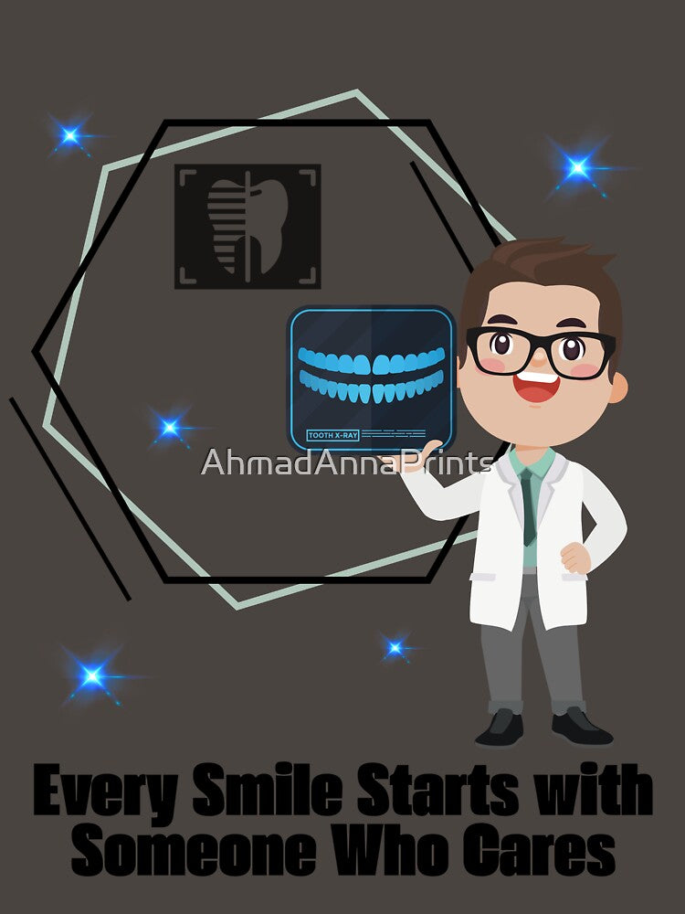Every Smile Starts With Someone Who Cares by AhmadAnnaPrints