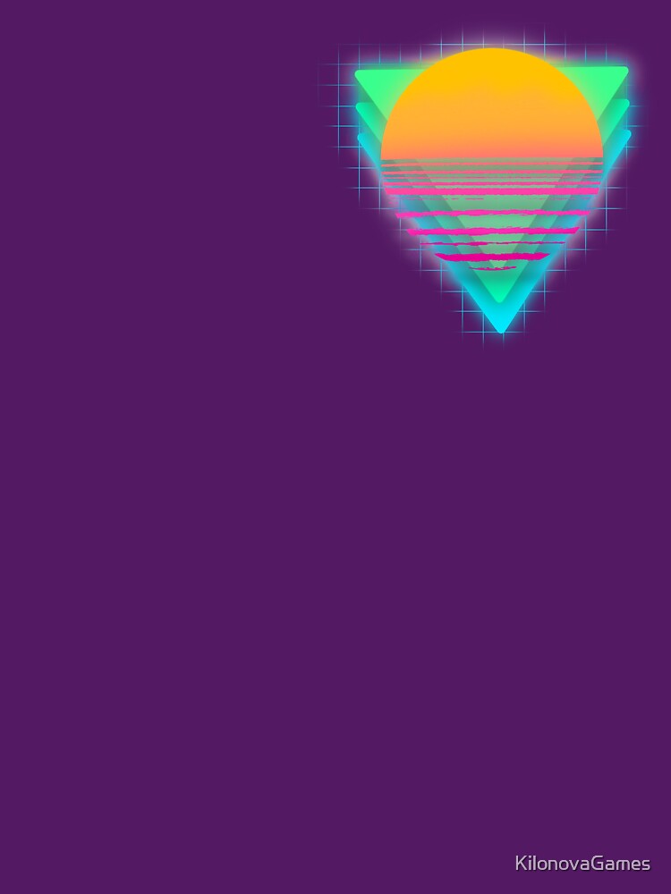 Neon Vaporwave Sunset by KilonovaGames