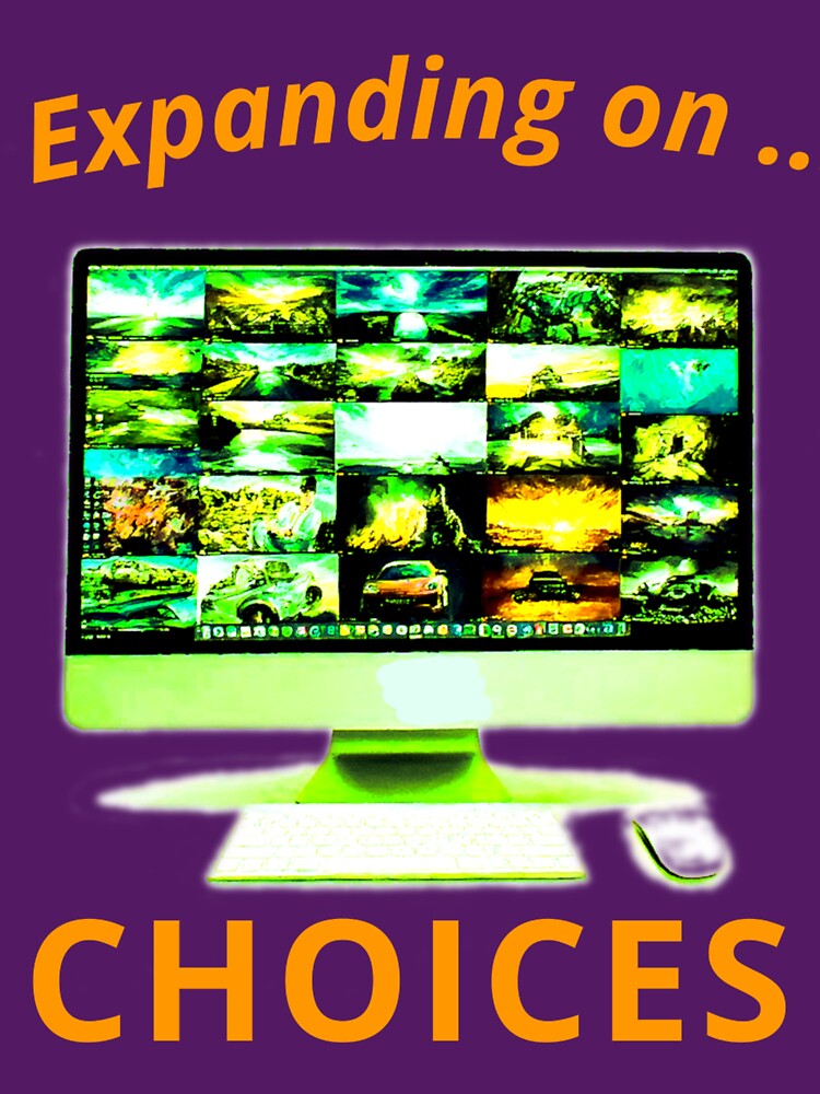 Expanding on Choices, a modern computer gift, for the geek and computer lover by PiperParrot