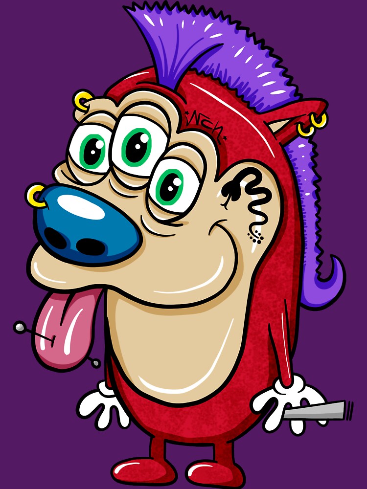 Wild Stimpy Cartoon – Crazy Retro Cat by nacho1988