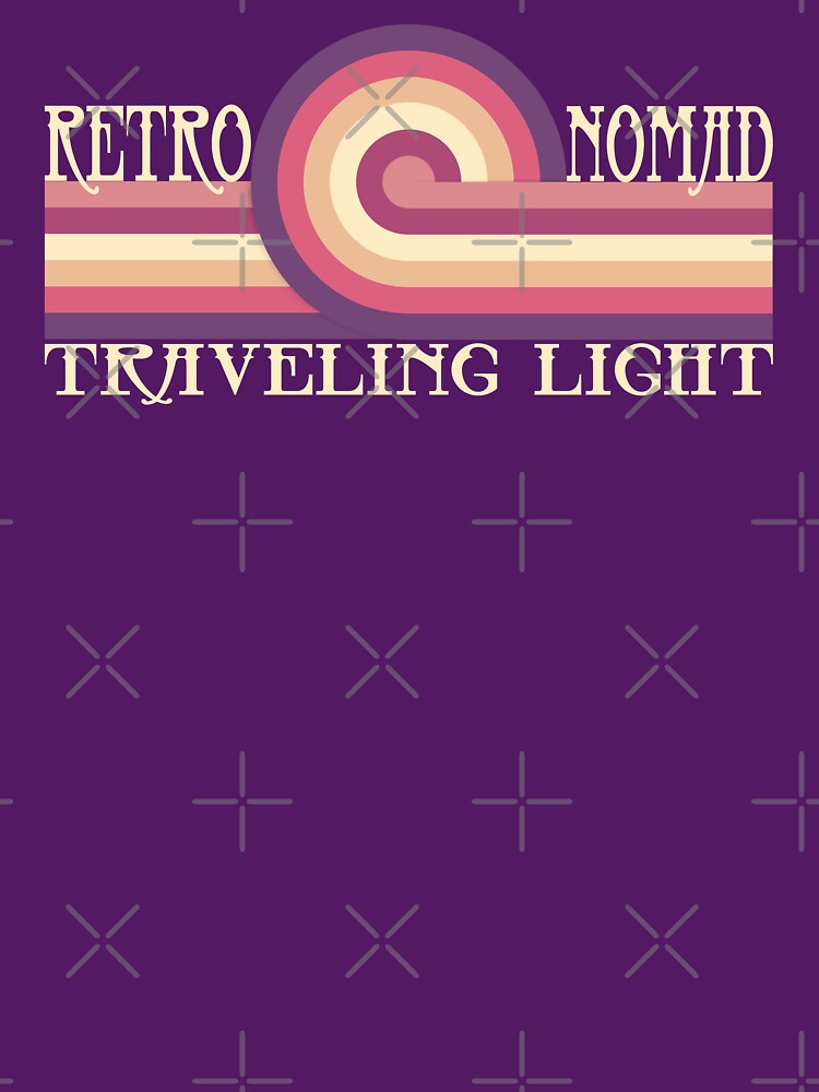 Retro Nomad, Traveling Light-Tee by CPC-DESIGN
