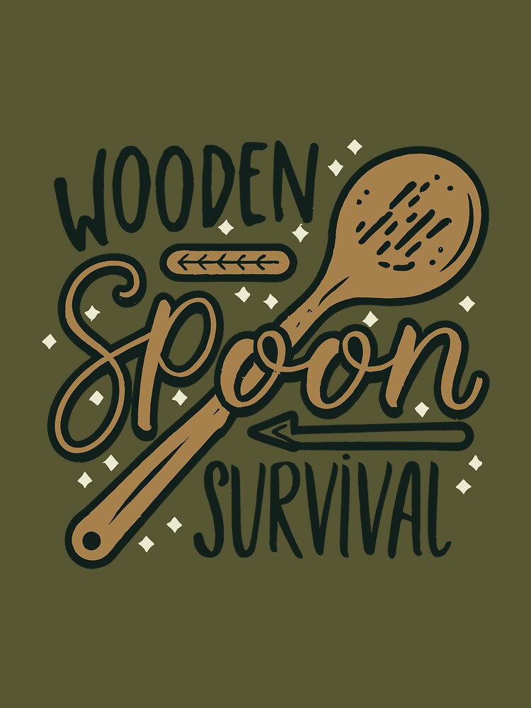 Nostalgic Wooden Spoon Survival: A Childhood Memory Artwork by QuantaPixel