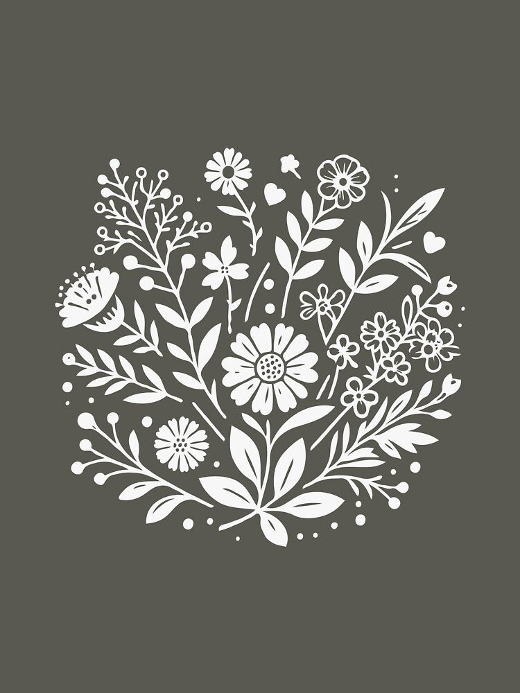 Minimalist T-Shirts, Gifts for Women, Flowers Crewneck Sweatshirt, Aesthetic Tees, Floral Shirts for Women, Wild Flowers Graphic Tees by teecraftstudios