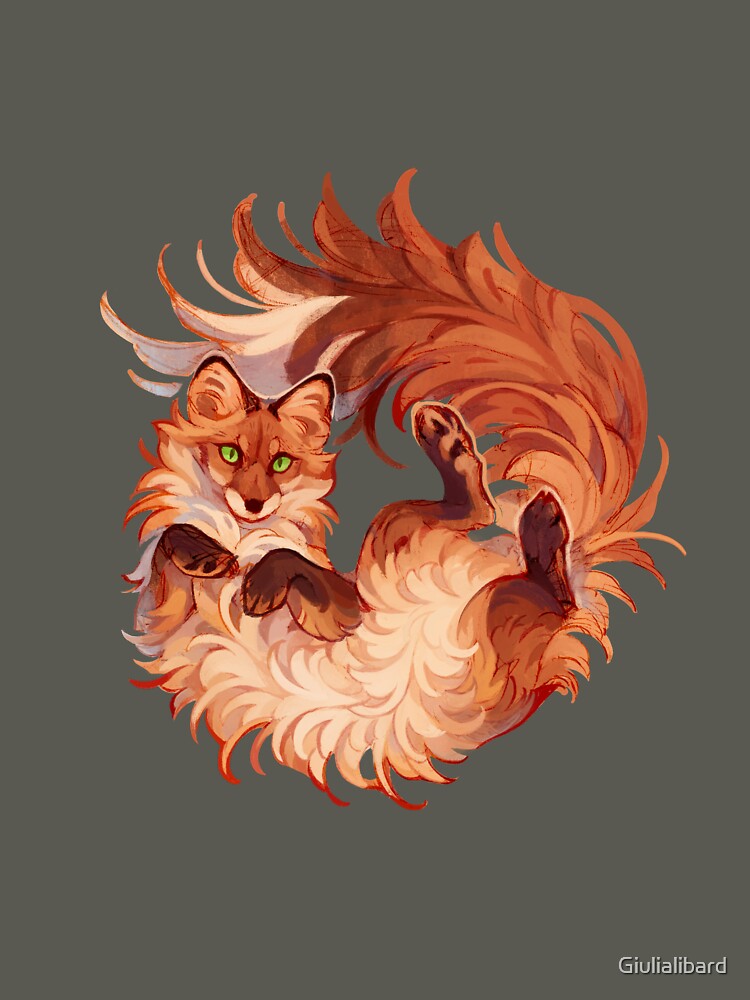 Red fox rolling by Giulialibard