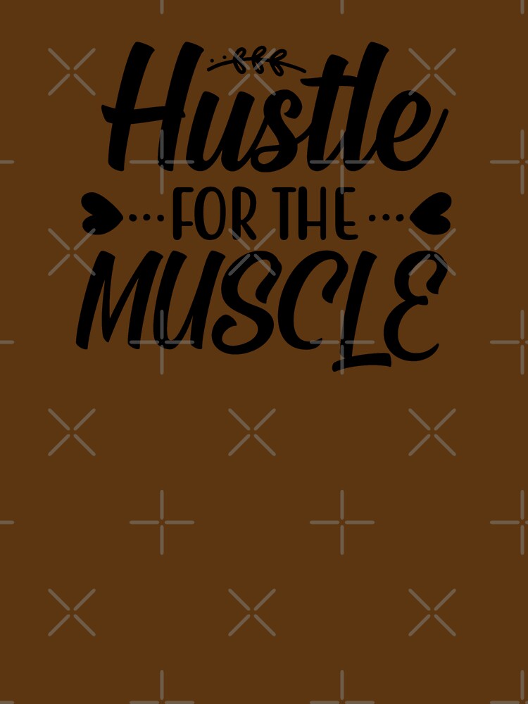 Yoga Quote Hustle For The Muscle Motivational Saying by SoccaTamam