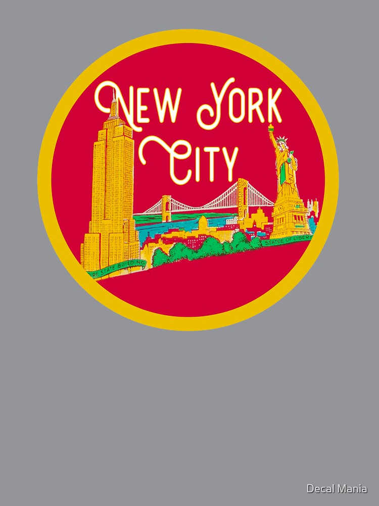 NYC Vintage Decal by Decal Mania