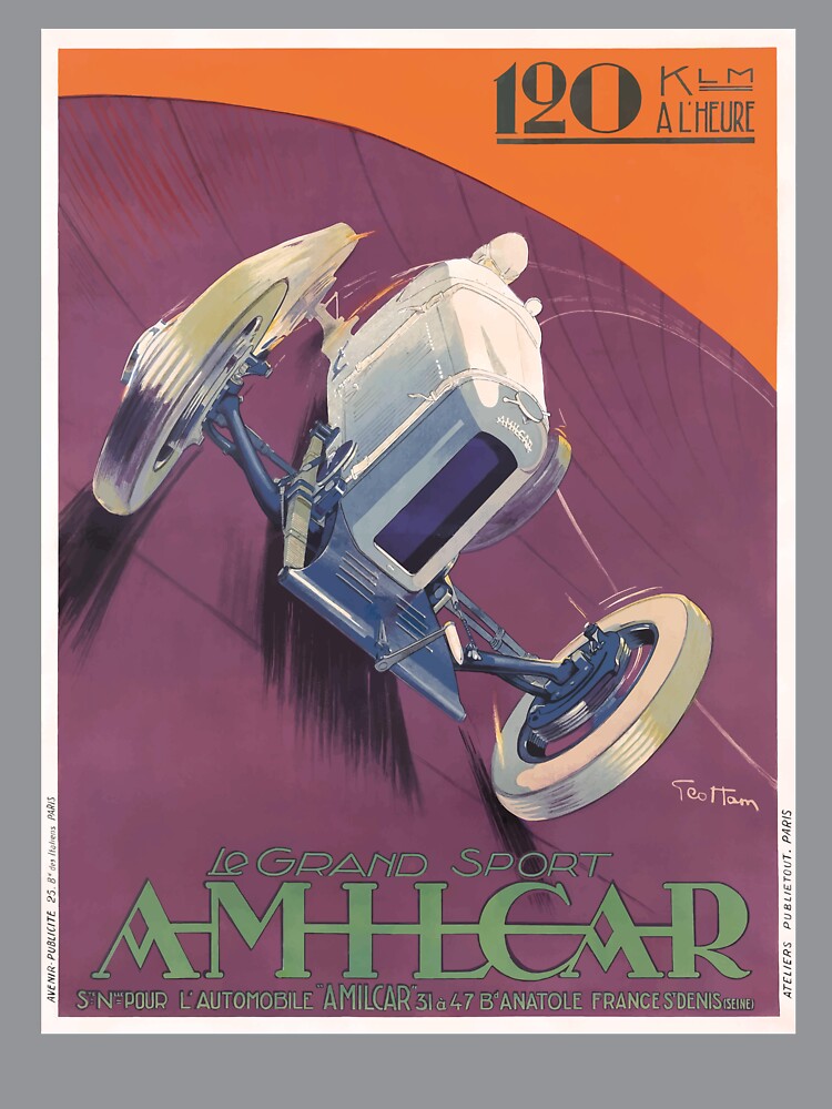 1924 AMILCAR Le Grand Sport Automobile Poster by retrographics