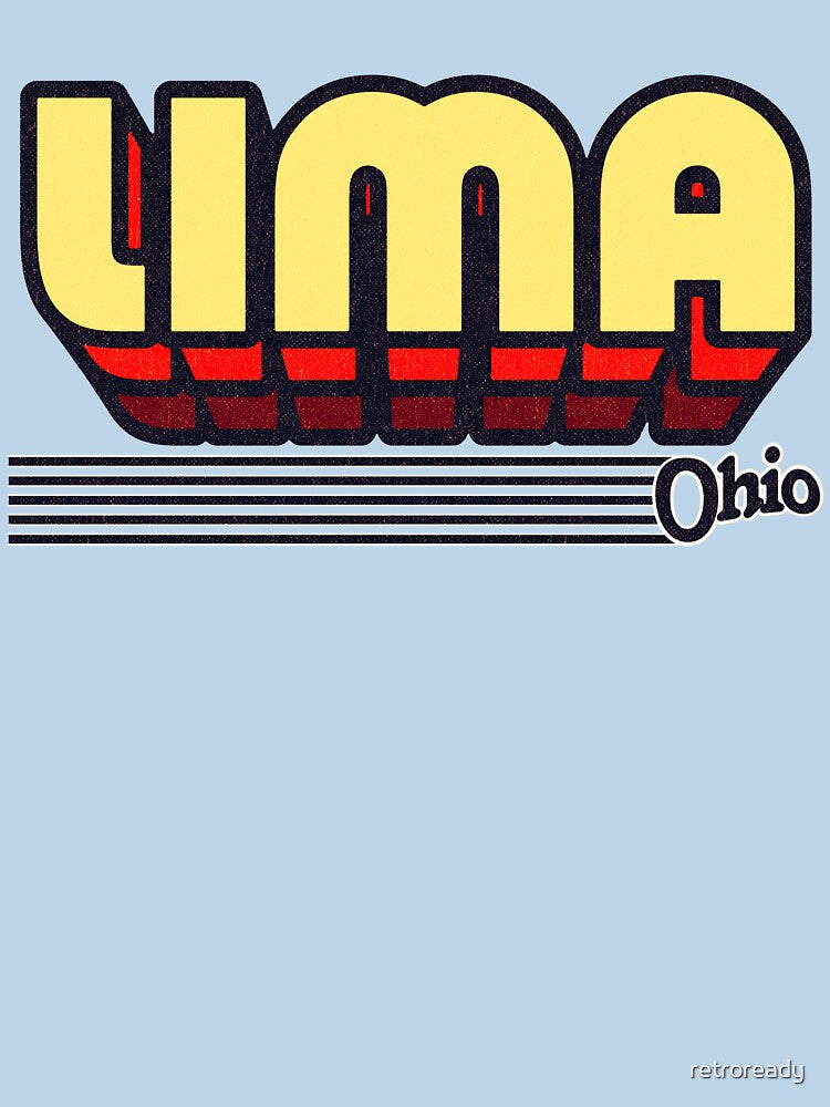 Lima, Ohio | Retro Stripes by retroready