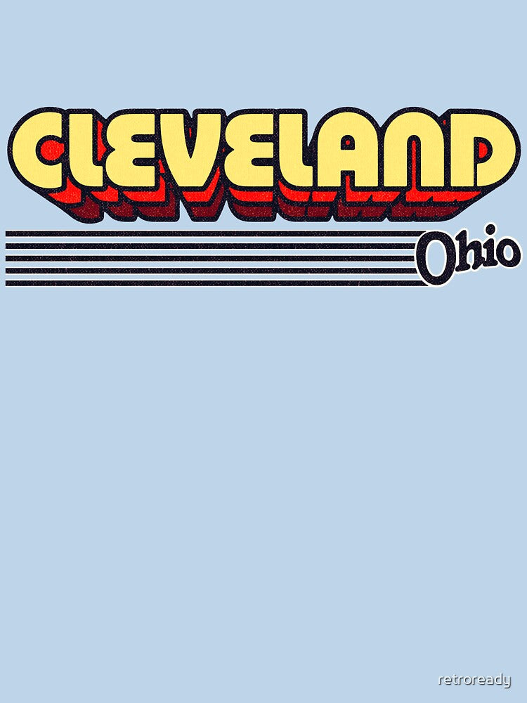 Cleveland, Ohio | Retro Stripes by retroready