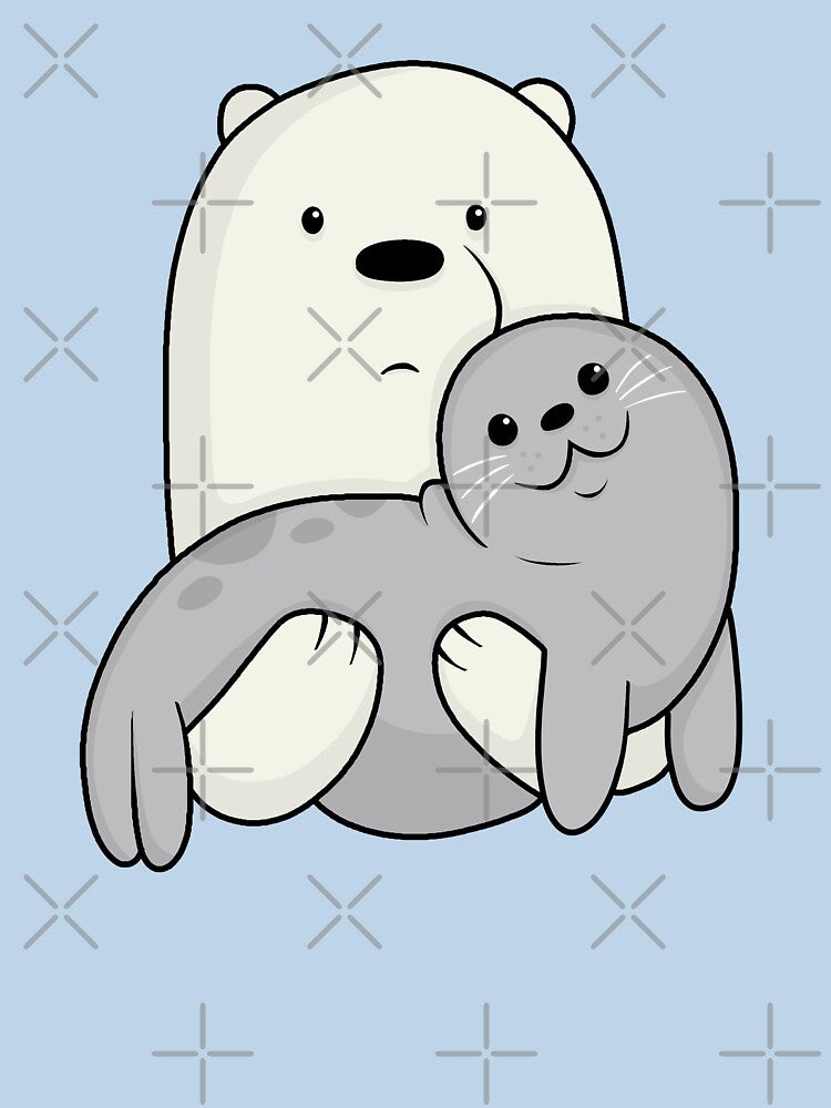 Ice Bear and Seal by ValentinaHramov