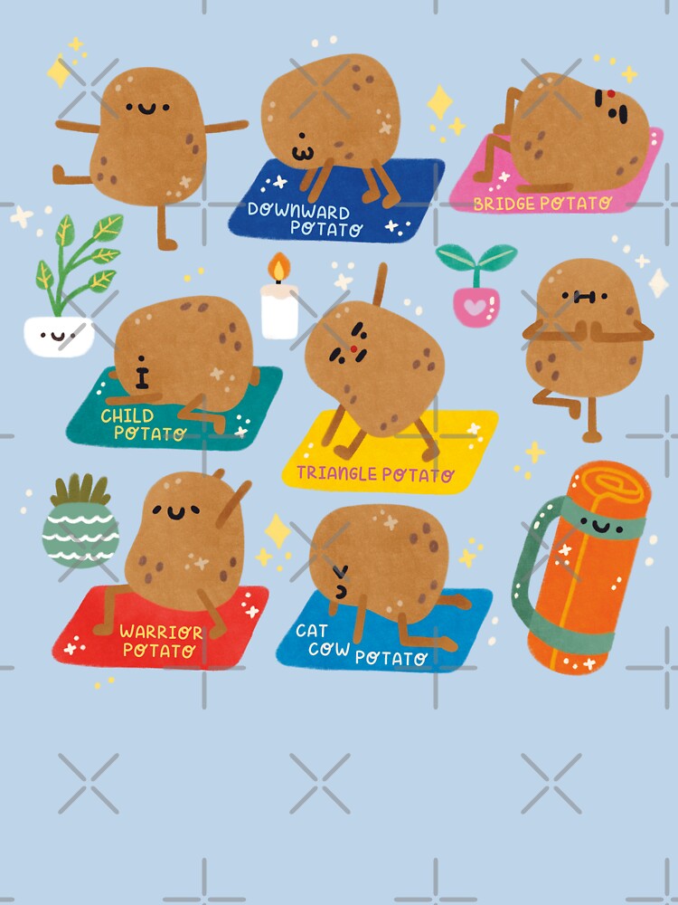 Yoga Potato by Figberrytea