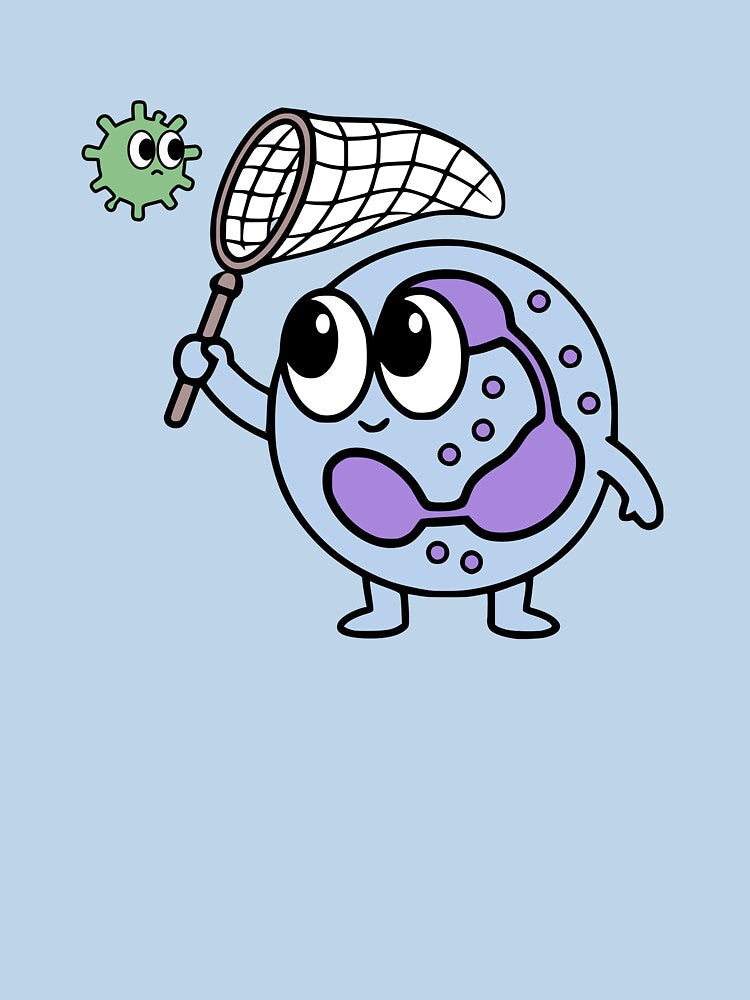 Cute Neutrophil (NETs) - Cute Immune Cells by MicroMarket