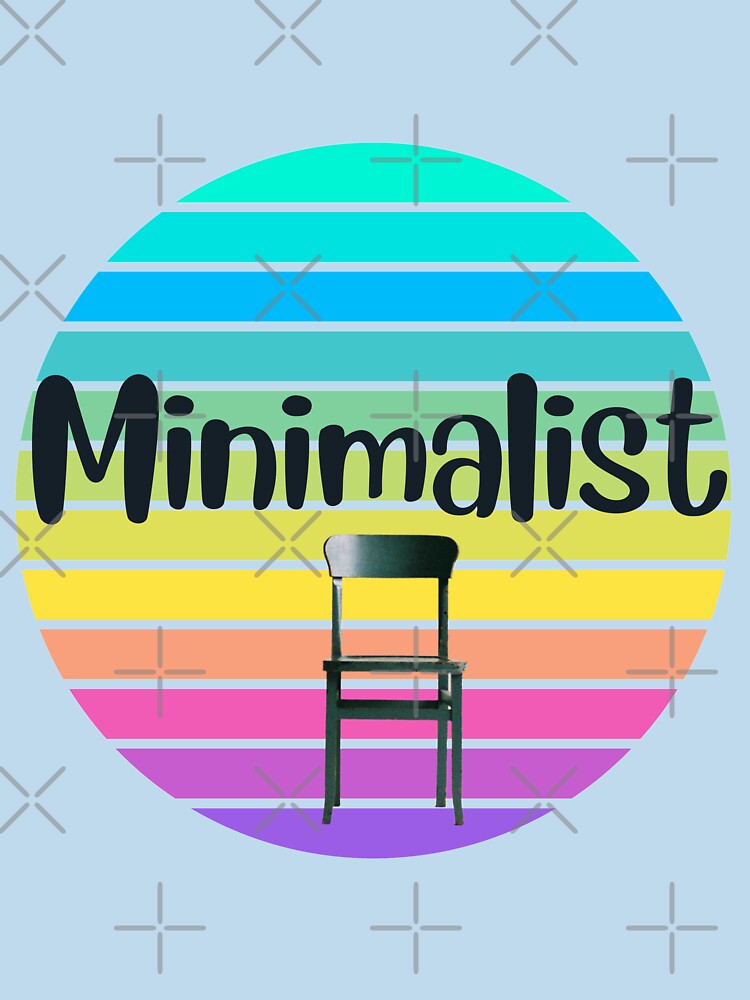 Vintage Rainbow Sunset Minimalist Simple Lifestyle Single Chair by silviaol