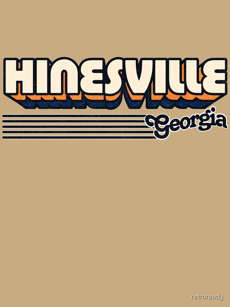 Hinesville, Georgia | Retro Stripes by retroready