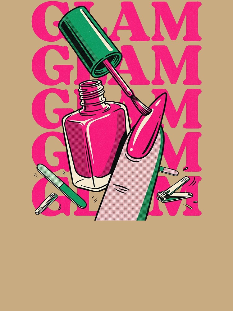 Retro Pop Art Nail Polish Salon Glam by DuckOddity