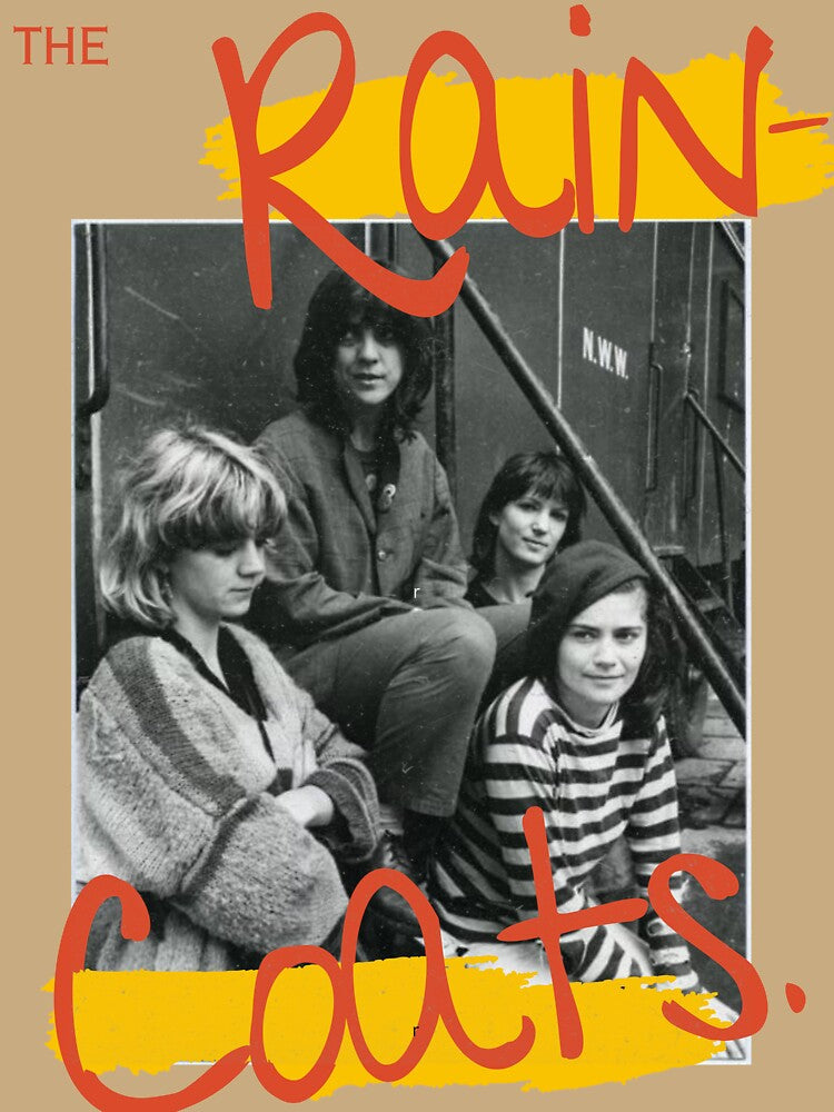 The Raincoats - paint zine black and white by April Showers