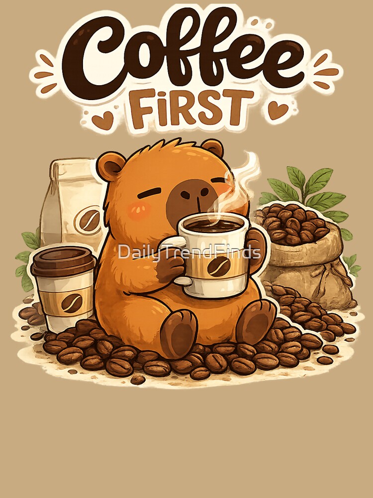 Coffee First Funny Coffee Quote by DailyTrendFinds