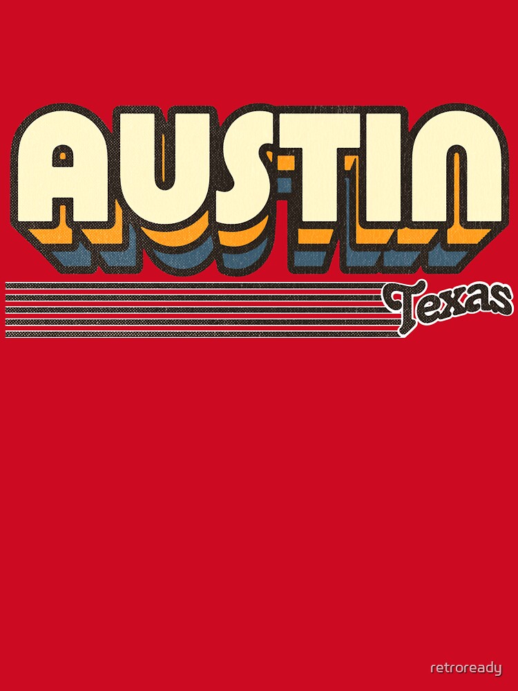Austin, Texas | Retro Stripes by retroready