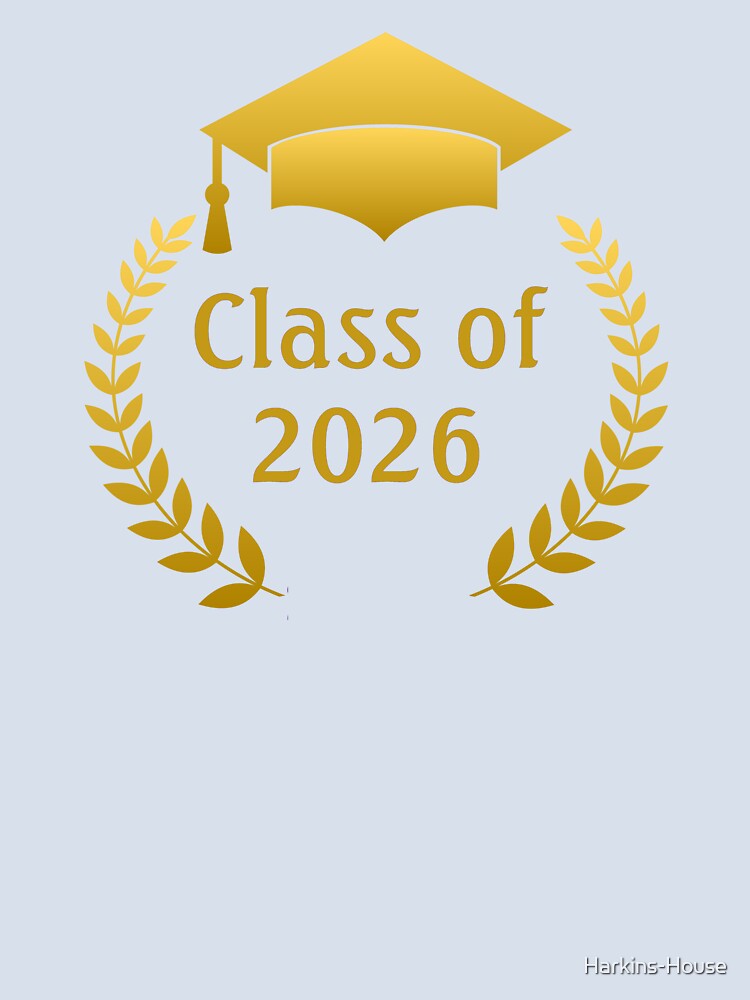 Graduation 2026 Gold Gradient Laurel by Harkins-House
