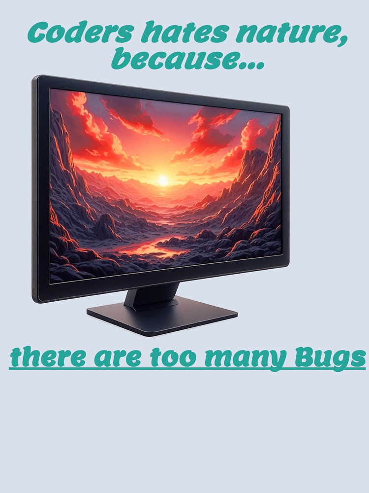 Coders hates bugs, a computer gift, for the computer geek and computer lover by PiperParrot