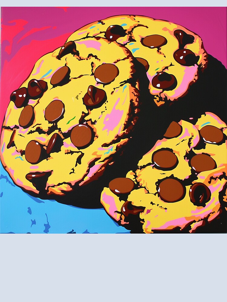Chocolate Chip Cookies Pop Art 9 by AstroRisq