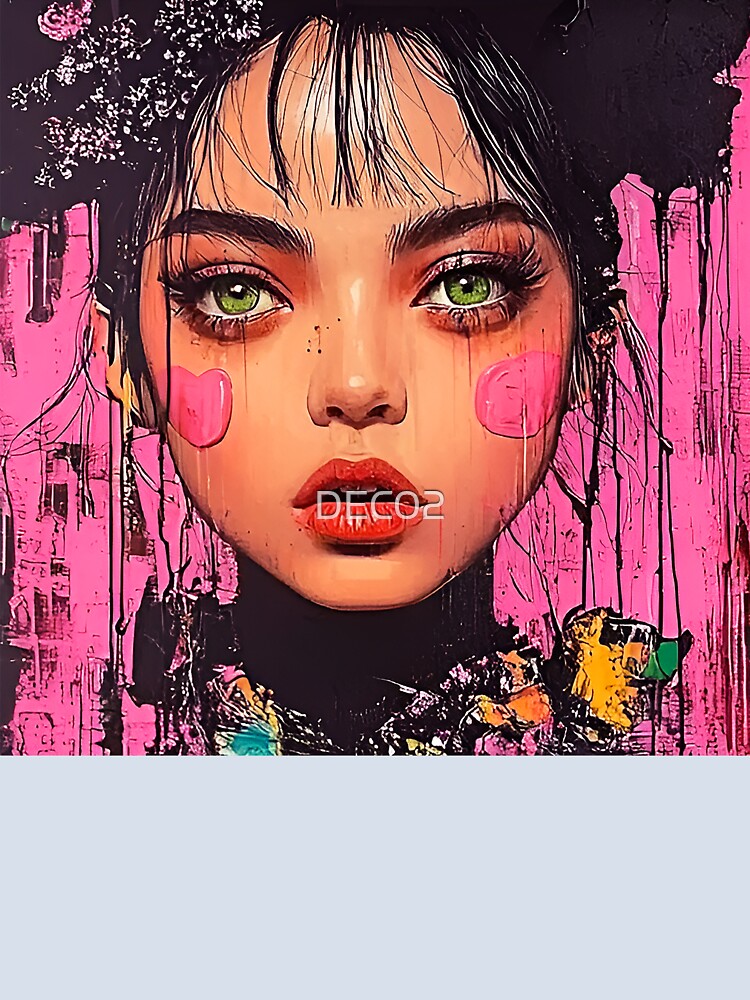 Whimsy Pop Art Female Collage-Inspired Playful Art by DEC02
