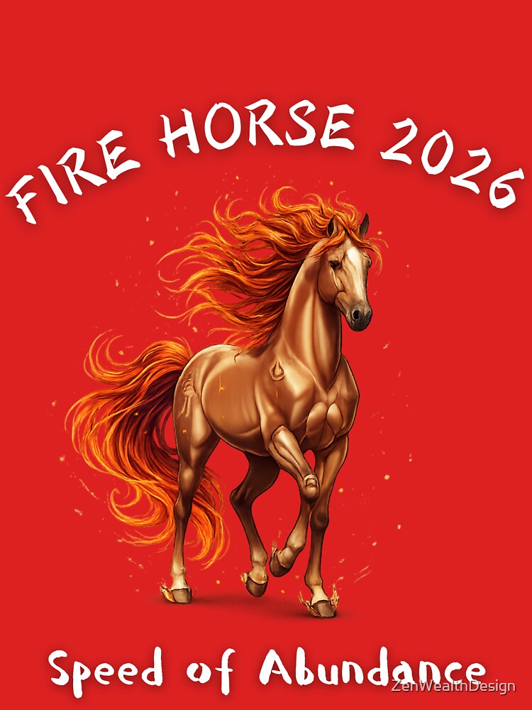 Fire Horse 2026 – Speed of Abundance by ZenWealthDesign