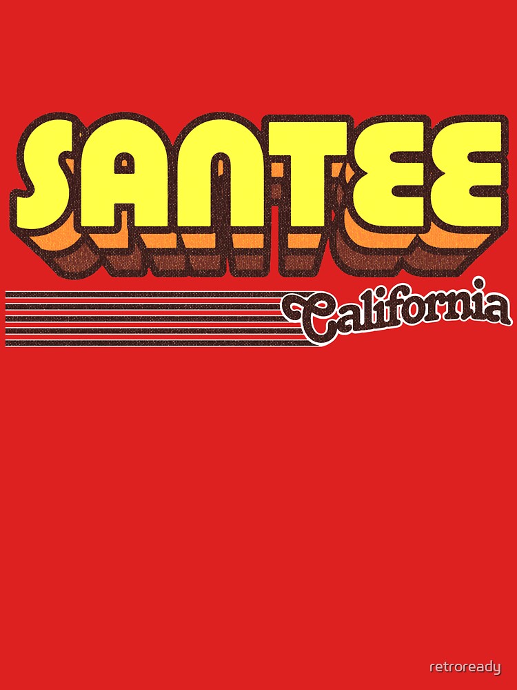 Santee, California | Retro Stripes by retroready