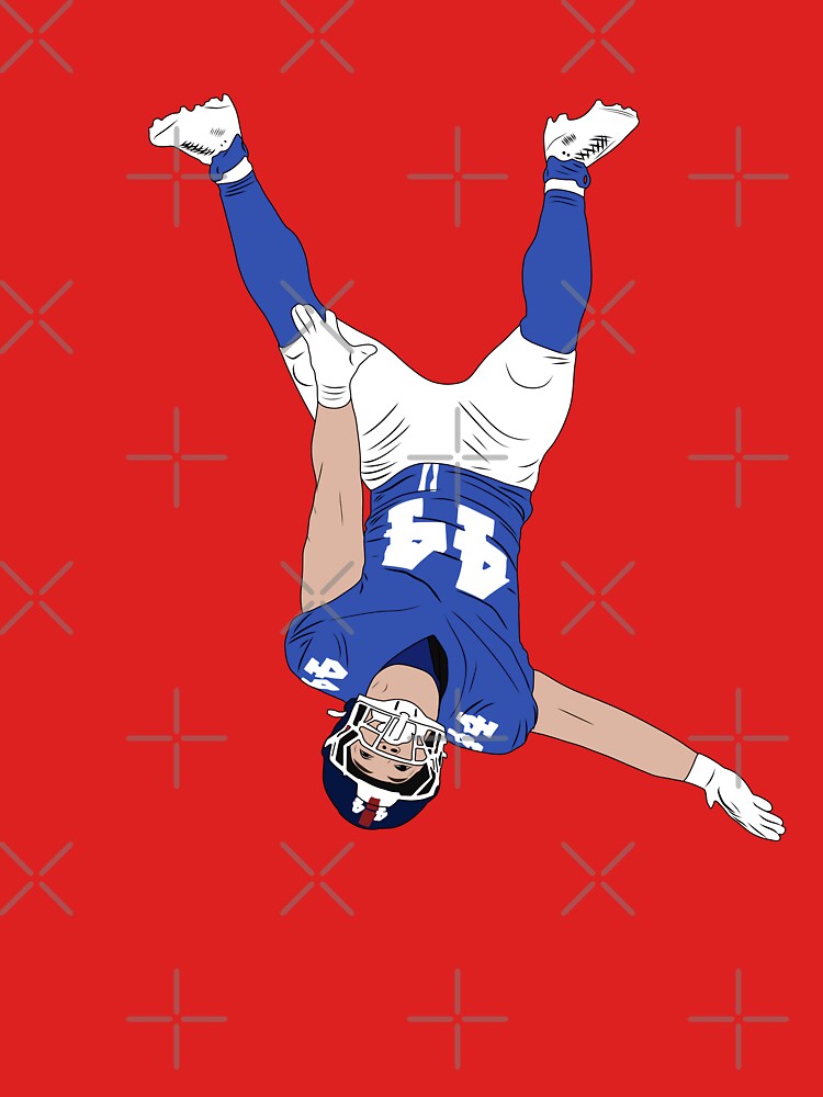 Cam Skattebo Upside Down Flip TD Celebration Minimalist by Hevding