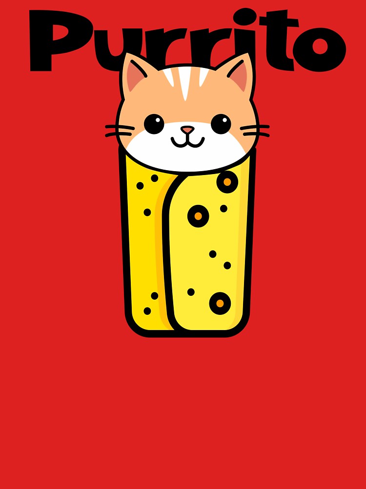 Purrito Funny Cat by Sachie's Studio