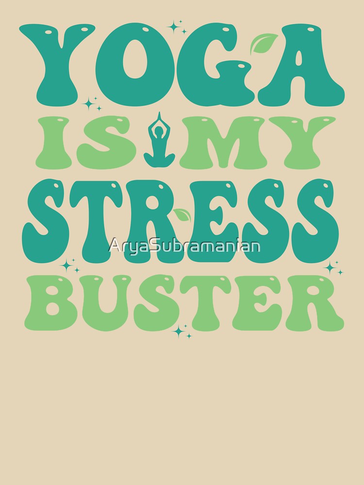 Cute yoga shirt | Green Groovy Design by AryaSubramanian