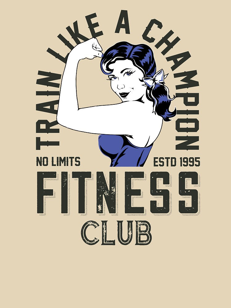 Women's Train Like a Champion Fitness Club by The Masked Designer