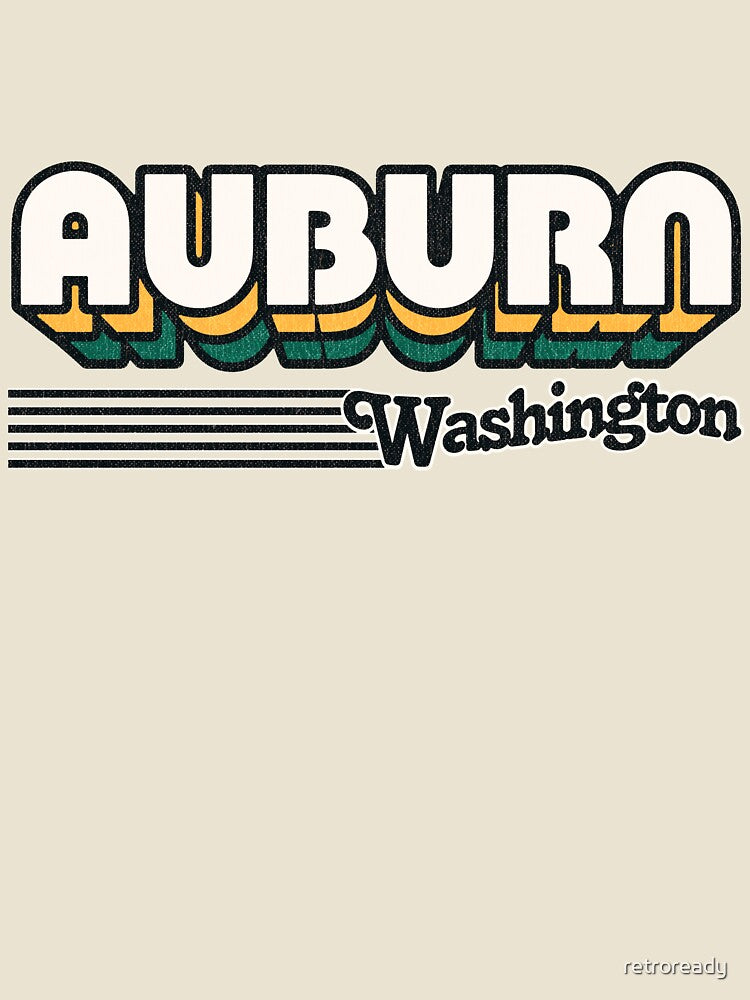 Auburn, Washington | Retro Stripes by retroready