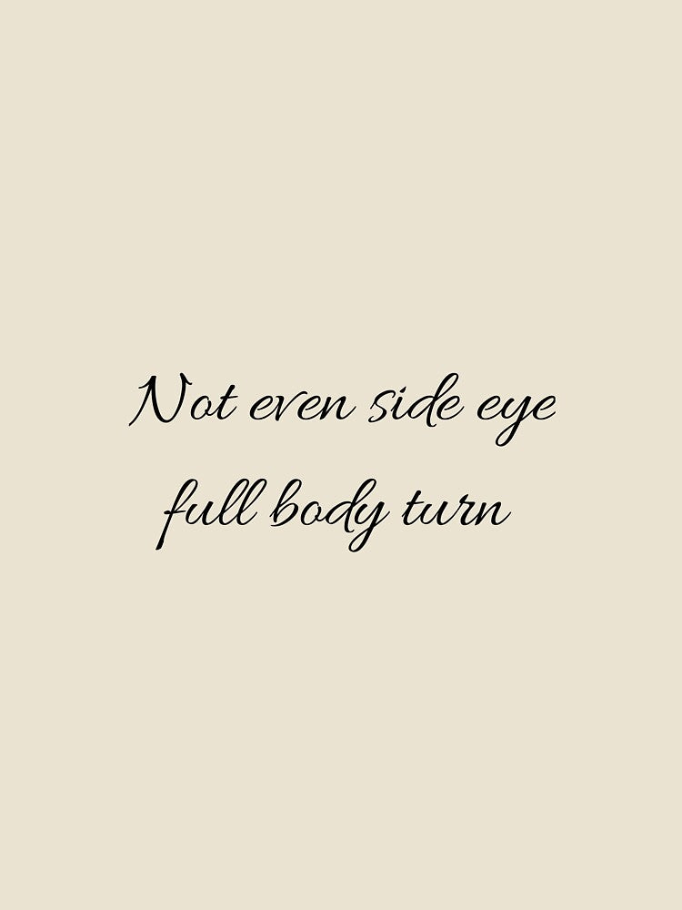 Not even side eye full body turn by Stickernpattern