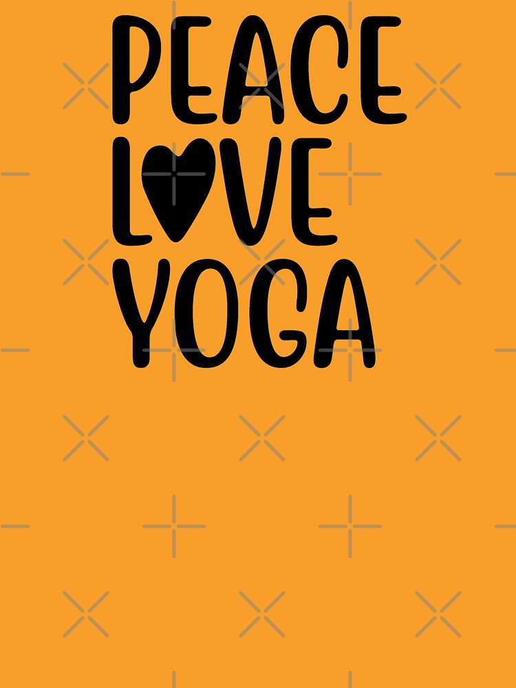 Yoga Quote Peace Love Yoga Motivational Saying by SoccaTamam