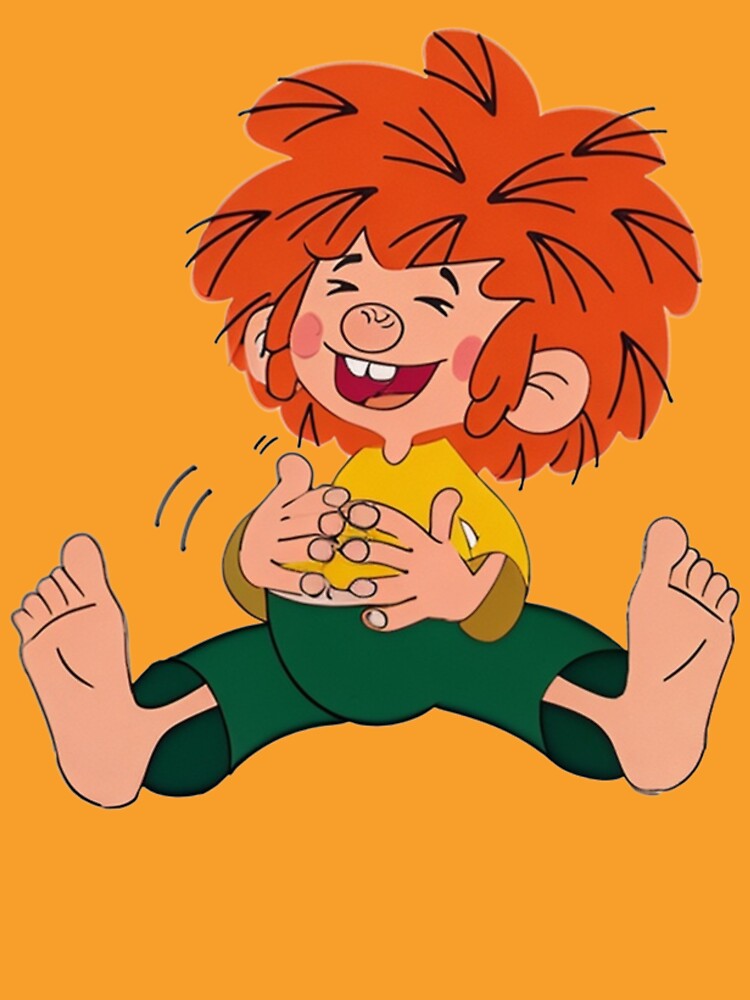 Pumuckl sits and dies of laughter by DieViolettHund