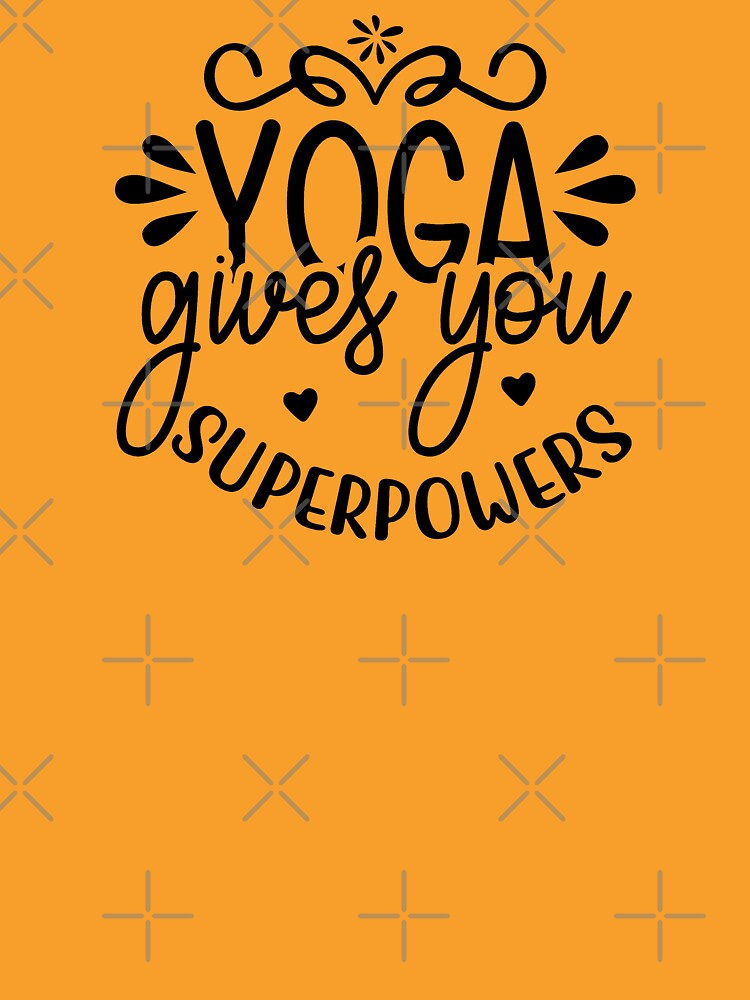 Yoga Quote Yoga Gives You Superpowers Motivational Saying by SoccaTamam