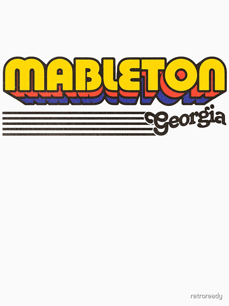 Mableton, Georgia | Retro Stripes by retroready