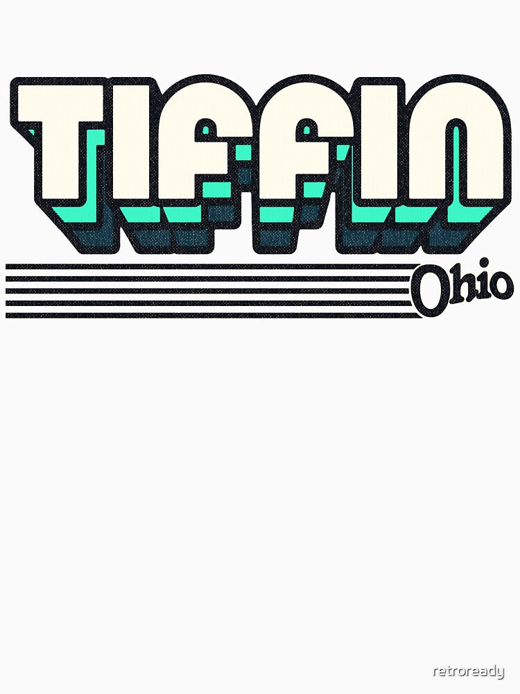 Tiffin, Ohio | Retro Stripes by retroready