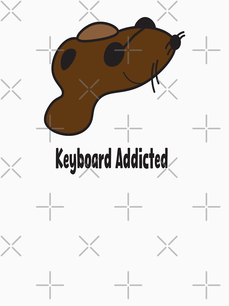 Keyboard Addicted - funny coding meme by Sarcastic designs