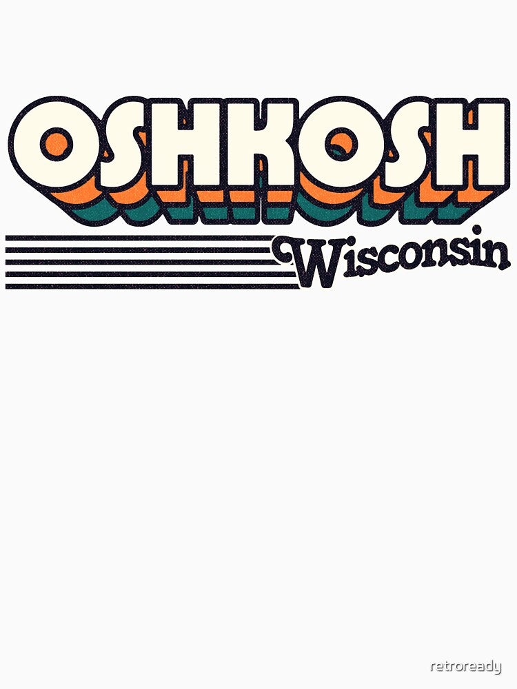 Oshkosh, Wisconsin | Retro Stripes by retroready